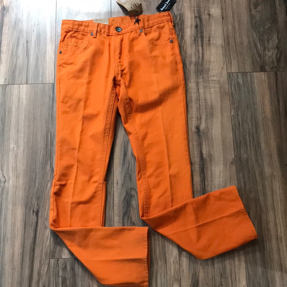 Request jeans orange skinny jeans